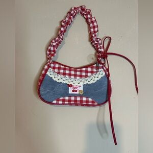 New- Red Checkered cherry Women's Bag